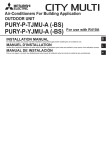 Mitsubishi Electric PURY-P168 Installation manual