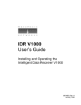 WavePhore Networks IDR V1000 User`s guide