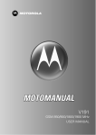 Motorola GSM 850 User manual