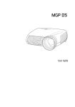 Barco MGP D5 User guide