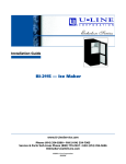 U-Line BI-2115 Installation guide