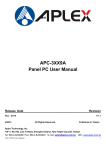Aplex APC-3XX9A User manual