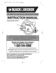 Black & Decker CS1012 Instruction manual