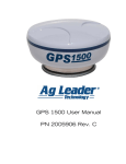Ag Leader Technology GPS 1500 User manual