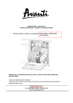 Avanti DWE1800W Instruction manual