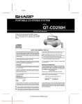 Sharp QT-CD250H Specifications