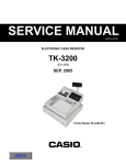 Casio TK-3200 Service manual