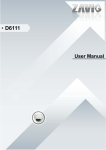 Zavio D6111 User manual