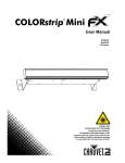 Chauvet COLORstrip Mini FX User manual