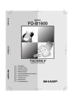Sharp FO-1600 Specifications