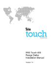 Chiron IRIS Touch 400 Range Dialler Installation manual