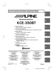 Alpine KCE-350BT Owner`s manual