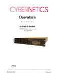 Cybernetics V Series CY-miSAN-V Instruction manual