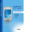 Audiovox PPC-6600 User guide