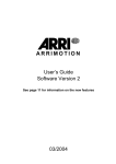 ARRI ARRIHEAD II User`s guide