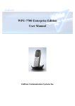 UniData Communication Systems WPU-7700 User manual