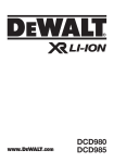 DeWalt DCD980-XE Technical data