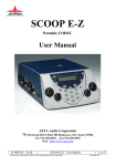 Aeta Audio Systems Scoop Studio User manual