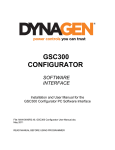 DynaGen GSC300 User manual