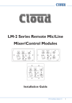 Cloud LM-2 Series Installation guide