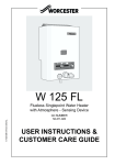 Worcester W 125 FL Operating instructions