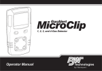 BW Technologies MicroClip XT Product manual