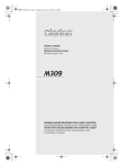 Clarion M309 Owner`s manual
