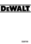 DeWalt D28700 Technical data