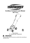 Yardworks 060-1753-8 Owner`s manual
