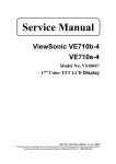 ViewSonic VE710s-4 Service manual