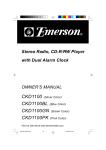 Emerson CKD1100BL Owner`s manual