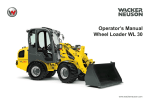 Wacker Neuson WL 30 Operator`s manual