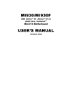 Award MI930F User`s manual