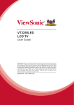 ViewSonic VT3255LED User guide
