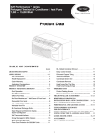 Carrier PTACSTAT-NP-HC Product data