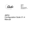 Audix SMU1 User manual