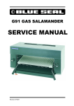 Blue Seal G91 Service manual