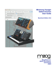 Moog Voyager XL User guide