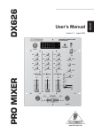 American DJ PRO MIX User`s manual