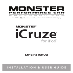 Monster MPC FX ICRUZ Owner`s manual