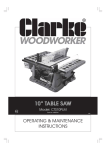 Clarke CTS10PLM Instruction manual