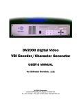 Ultech Corporation DV2000 User`s manual