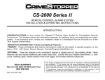 CrimeStopper CS-2000.II Operating instructions