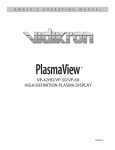 Vidikron VP-60 Installation manual