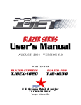 Screen Print & Inkjet BLAZER-PROTJB-1650 User`s manual