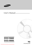 Samsung DVD-V5600 User`s manual