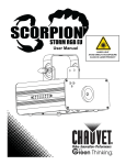 Chauvet Scorpion Storm RGB EU User manual