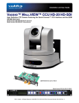 VADDIO WallVIEW CCU HD-18 HD-SDI User guide
