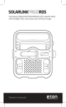 Eton Solarlink FR600RDS Owner`s manual
