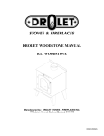 Drolet R.C. WOODSTOVE Specifications
